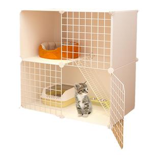 小猫笼子室内家用关猫笼子猫窝猫舍猫屋一体超大自由空间猫咪别墅