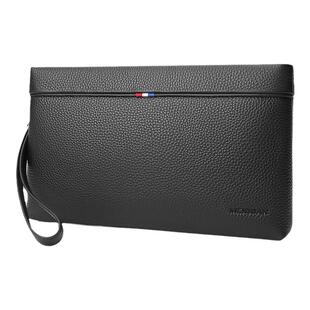 稻草人真皮钱包男2026新款休闲头层牛皮手拿包大容量男士长款钱夹