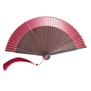 寄明月同款扇子新中式晨袍拍照道具扇古风折扇中国风跳舞表演扇子