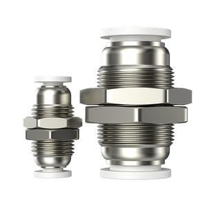 PM隔板直通二通对插快速接头PM4/6/8/10TWSNS台匠山耐斯气管软管