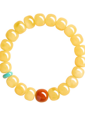 【99%优评】妖花蜜蜡转运珠手串