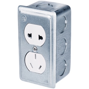 工业风美式开关插座明装暗装水泥叙利亚风五孔复古家用镀锌单双控