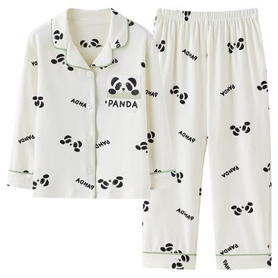 猫人优品秋冬纯棉儿童睡衣家居服