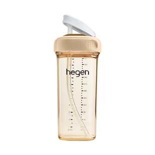 Hegen海格恩直饮吸管杯儿童学饮杯婴儿9个月以上宝宝喝奶水杯奶瓶