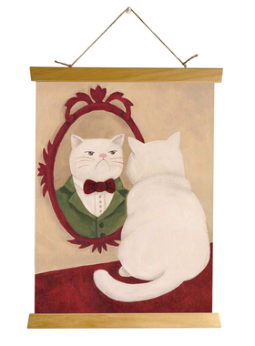 可爱猫手绘简约个性平价挂画