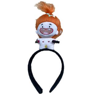 卡皮巴拉搞怪发箍发箍架搞笑可爱料理鼠王公仔头箍老鼠缺牙巴发卡