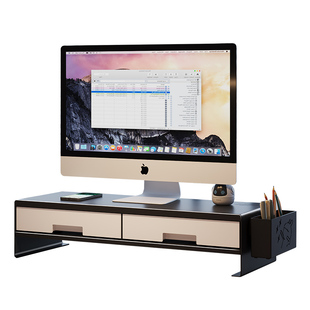 台式电脑增高架显示器置物架金属免安装底座键盘收纳垫高屏幕支架