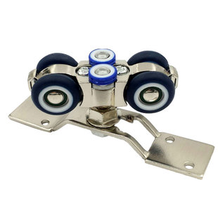 固特折叠门吊轮木门移门配件导轨推拉门吊轨轨道滑道吊门万向滑轮