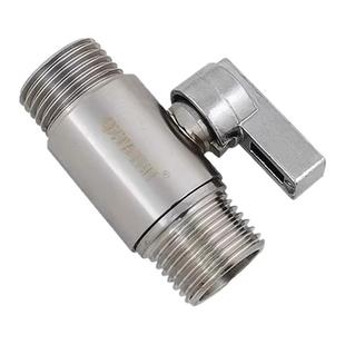 304不锈钢水龙头三角阀球阀带开关活接三通分水器4分6分转换接头