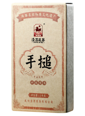 泾渭茯茶手搥茯茶1000g传统手筑