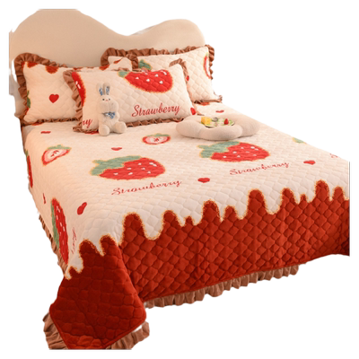 床盖高克重加厚牛奶绒保暖不掉毛