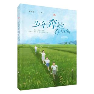 少年奔跑在田间