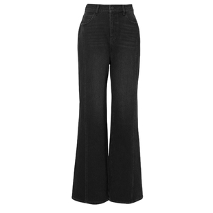 蒋欣代言伊芙丽弹力加绒发热牛仔裤修身直筒裤子女2025秋季新款