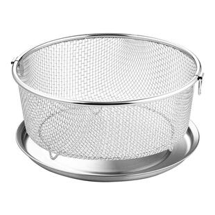 onlycook 304不锈钢沥水篮洗菜盆厨房双耳洗水果滤水盆漏盆沥油盘