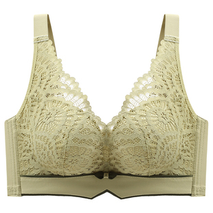 正品幸福狐狸内衣女薄款透气小胸聚拢无钢圈收副乳上托文胸罩套装