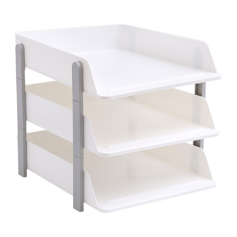 文件架多功能办公室多层a4纸收纳资料架桌面整理置物架工位神器