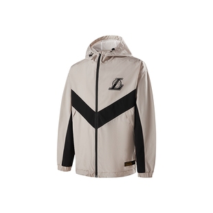 NBA官方湖人/勇士秋冬户外运动夹克情侣外套长袖上衣连帽男女保暖