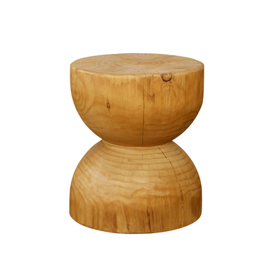 侘寂风原木实木墩子树桩摆件角几