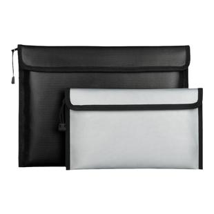 杰利防火文件袋证件存折本收纳包防火防水阻燃应急包安全重要资料保护袋商务档案护照密封a4大容量耐高温定制