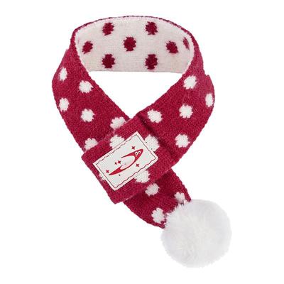 联名款-波点红色帽子围脖套装