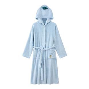 小番薯potatokids儿童瞬吸浴袍新款睡袍亲子软糯连帽浴衣浴巾睡袍