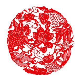 非遗传承手工剪纸艺术作品传统宣纸刻纸成品窗花玻璃贴纸家居装饰