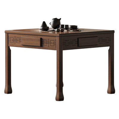 实木麻将桌新中式全自动餐桌两用