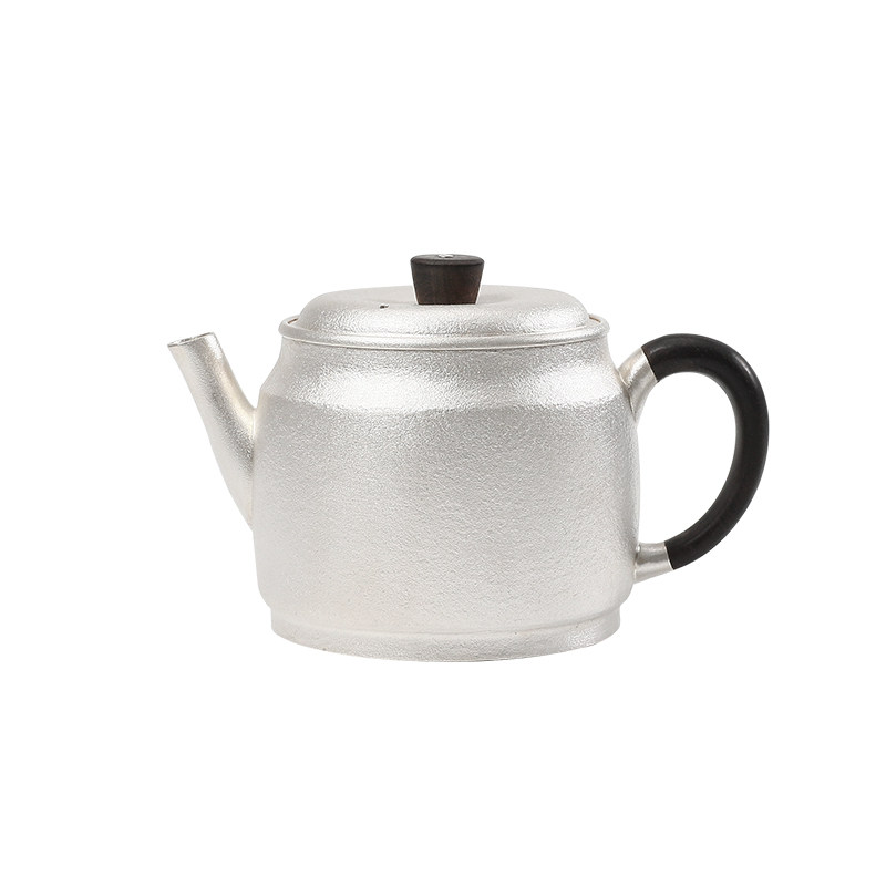 足银999纯手工银壶中式简约茶壶