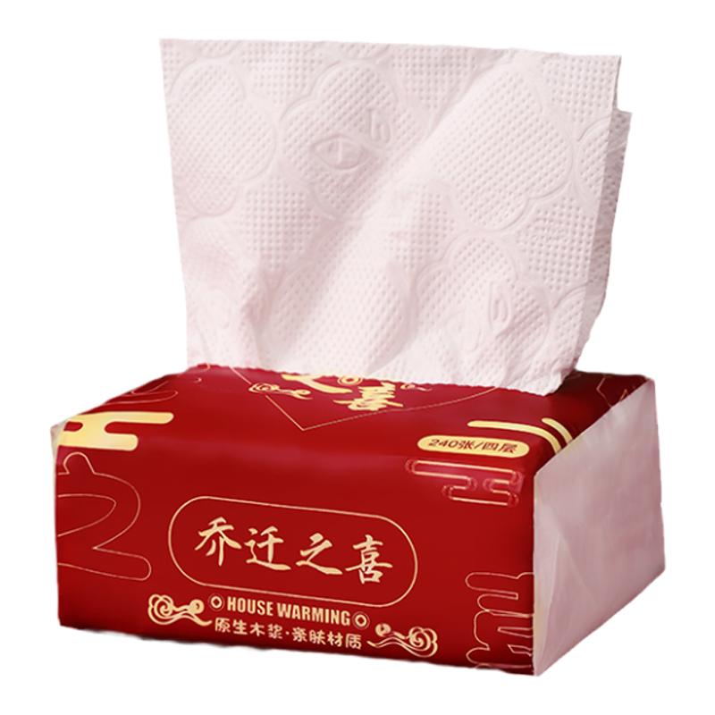 乔迁之喜抽纸新居布置装饰用品