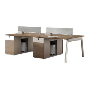 勇心E0级环保职员办公桌简约现代四人位员工桌卡座办公室桌椅组合