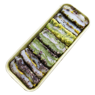 芝麻红豆切糕芋泥红豆青糕艾草糕条糯米糍麻糍南大门米糕点心糕点