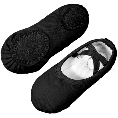 舞蹈鞋儿童男软底免系带练功鞋