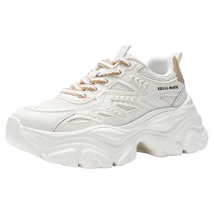 依思q厚底老爹鞋女款2026新款春季女鞋增高轻便休闲运动鞋显脚小