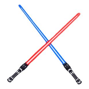 激光剑星球大战七彩发光剑夜光闪光声光荧光棒可伸缩儿童刀剑玩具