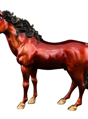 黄铜汗血宝马摆件店铺开业