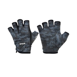 24新款夏季RVVR钓鱼手套五指路亚专用拉雪丽PU皮冰丝防晒防滑透气