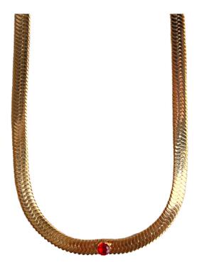 欧美复古ins镶钻祖母绿刀片链