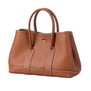 蠢小鱼h家同款花园包togo头层牛皮女托特包diy手工包包自制材料包