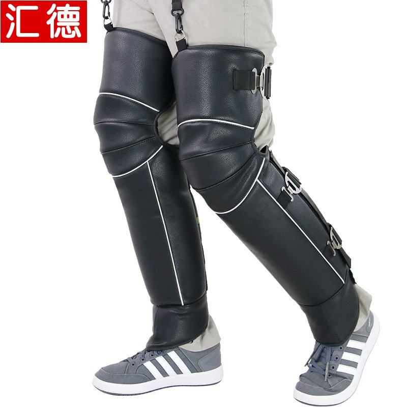 摩托车护膝保暖骑车冬季骑行绒包防寒防风电动车加厚全护腿加护膝