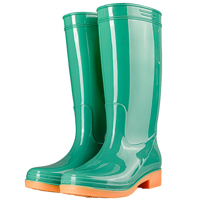 雨鞋女士高筒防水加绒保暖胶雨靴