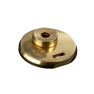 杜勒斯锁扣黄铜圆形扭转锁扣钥匙箱包锁扣diy手工皮具公文包锁扣