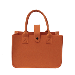 新款毛毡包来图专业定制企业活动LOGO加厚购物手提袋环保礼品包女