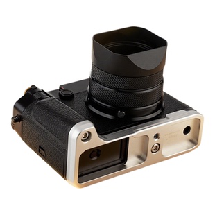 号歌用于富士GFX100RF相机手柄FUJIFILM L型握柄gfx100rf专用快装板底板保护底座银色铝合金配件