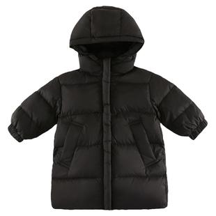 Amila男女童三防羽绒服过膝长款儿童冬装宝宝保暖高充鹅绒服外套