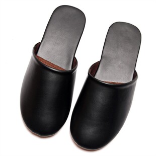 居家海宁皮拖鞋包头室内日式拖鞋男防滑耐磨试衣间办公室定制Logo