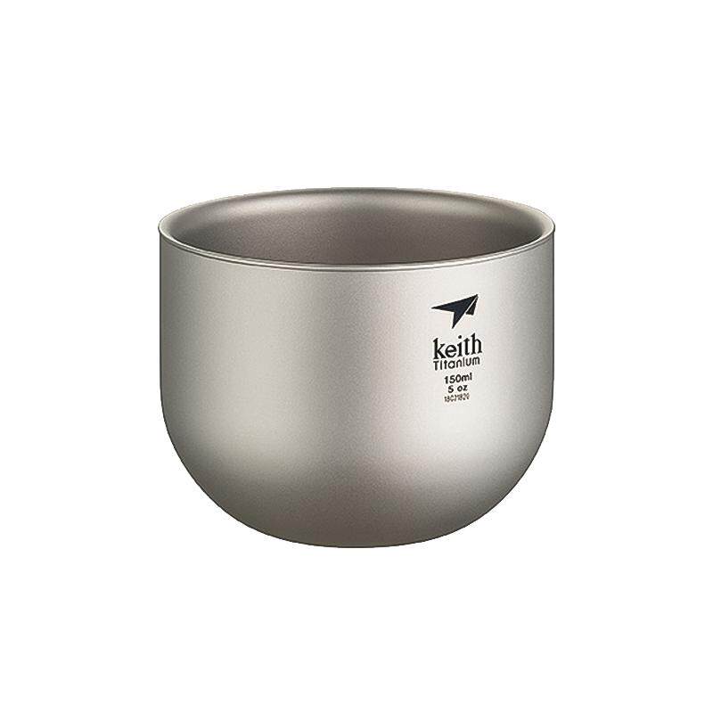 keith铠斯纯钛茶杯办公家用