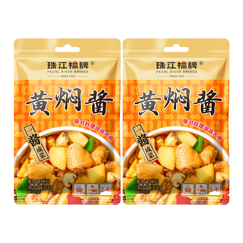珠江桥牌黄焖酱汁正宗黄焖鸡酱料焖烧黄炆酱三汁焖锅炒鸡公煲酱料