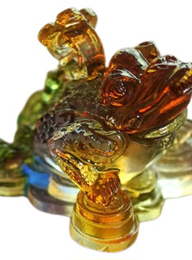 古法琉璃如意金蟾招财