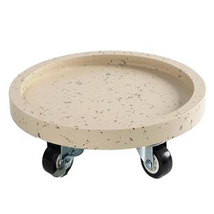 圆形移动花盆托盘带滚轮万向轮底座底盘绿植盆栽定制加厚承重滑轮