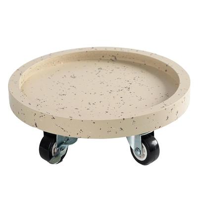 带滑轮花盆托盘加厚底板承重加倍